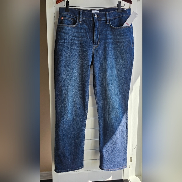 Hudson Blair Classic Dark Blue Denim Jeans Cotton Straight Leg High Rise size 29 - Picture 1 of 8